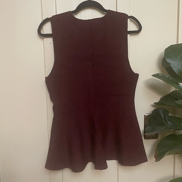 Maroon Empire Waist Tank - Picture 7 of 8